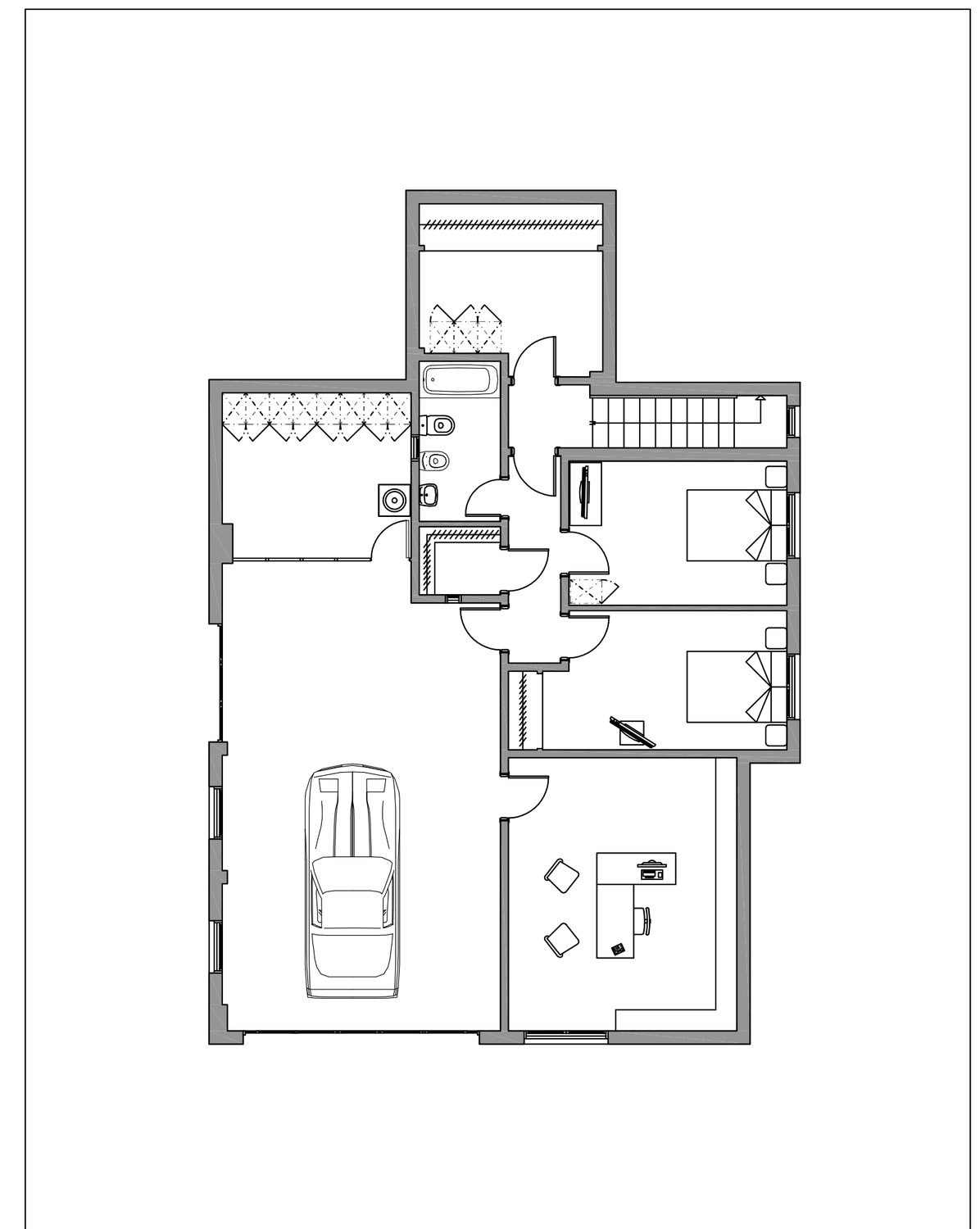 Lower floor plan — Villa Los Orovales